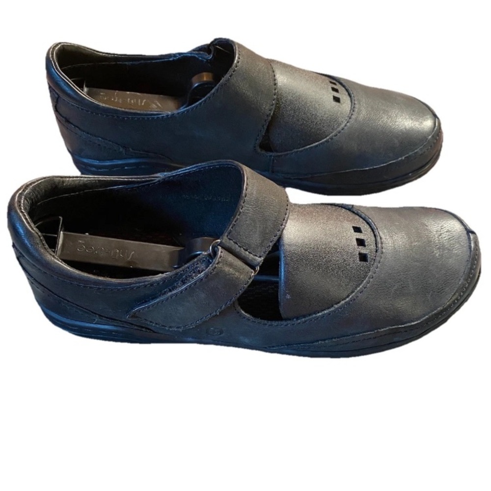 Born Black Leather Mary Jane Shoes Sz Women’s 39,8